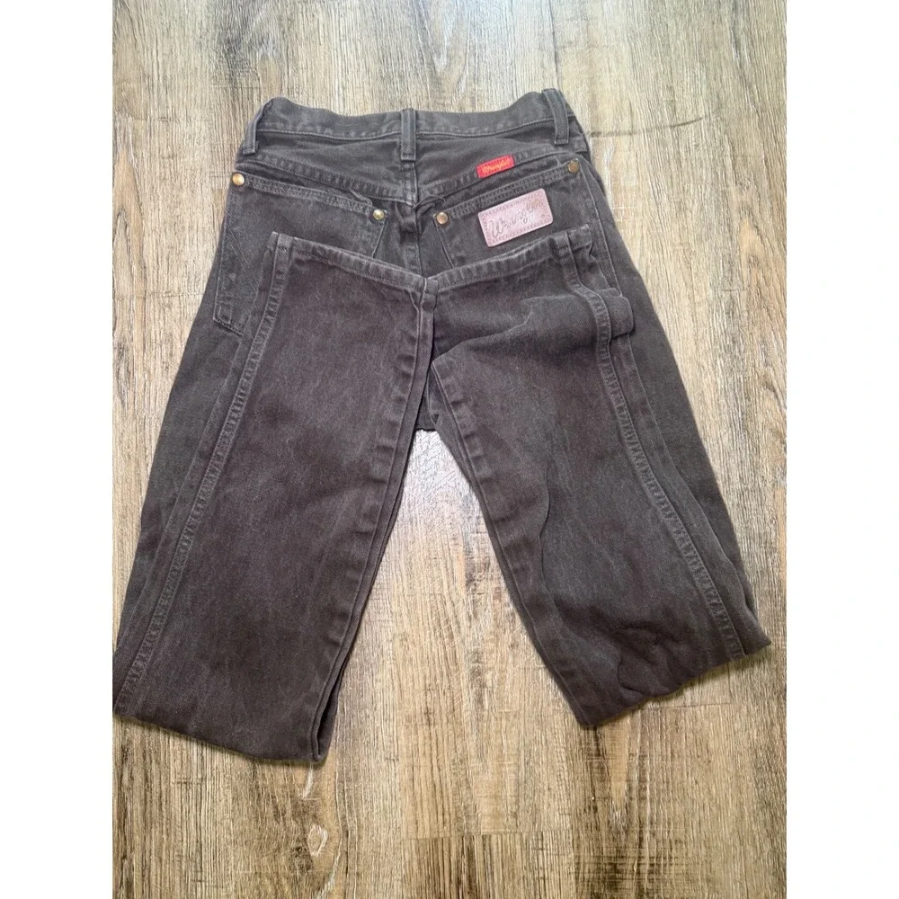 Wrangler Vintage 14MWZKL Cowboy Cut Brown Jeans Made in USA 26x31 High Rise